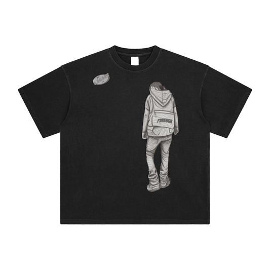 OVERSIZED ENZYME WASHED TEE